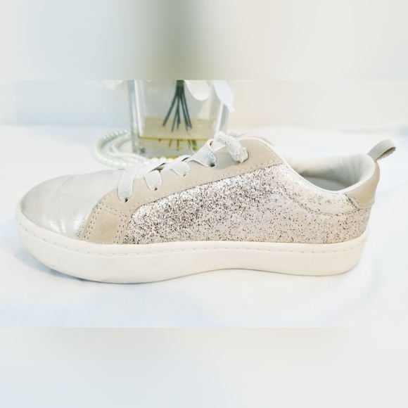 Carter's Gold Glittered Slip-On Sneakers - Picture 7 of 12